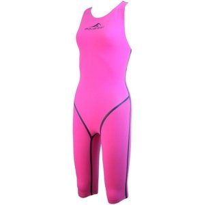 Női verseny úszódressz aquafeel neck to knee oxygen racing pink 28