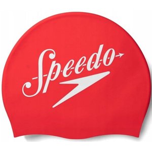 úszósapka speedo slogan print cap piros