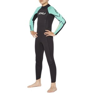 Junior neoprén úszódressz 2xu propel:youth wetsuit black/oasis s