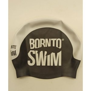 úszósapka borntoswim seamless swimming cap fehér/fekete