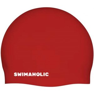 úszósapka swimaholic seamless cap piros